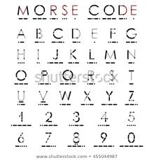 Morse Code Letters And Symbols Of The Alphabet All Numerals