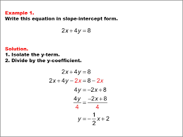 Math Example Linear Function Concepts