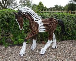 Large Driftwood Horse Pony Garden