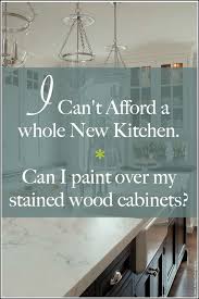 kitchen can you paint stained wood