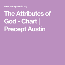The Attributes Of God Chart Precept Austin Attributes