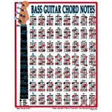 Amazon Com Mel Bay Bass Guitar Chord Chart 0796279001113