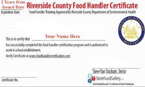 obtaining a food handler s card