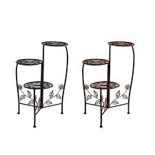 Keep your plants safe in style with outdoor pots and planters from at home. 4x Metal Plant Stand Garden Decor Flower Pot Shelves Outdoor Indoor Wrought Iron Plant Stands Home Garden