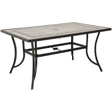 barnwood 84 tile top patio table afw com