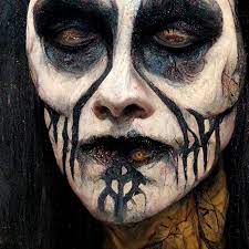 black metal corpsepainting makeup