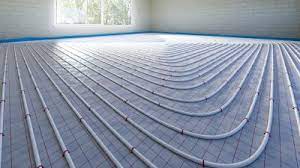 radiant floor heating installation in