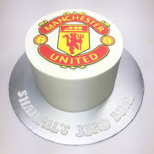 Manchester united themed football cake. Manchester United Custom Made Cakes Malaysia Blue Ribbon Bakery Custom Made Cakes Malaysia