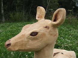 Deer Garden Sculpture Find Wooden