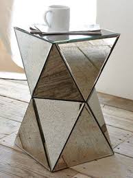 Mirror Side Table Mirrored Furniture