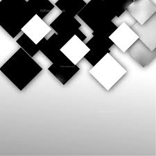 modern black and white square abstract
