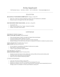 hair stylist cover letter and resume