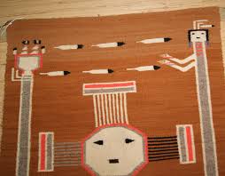 navajo sun symbol pictorial weaving