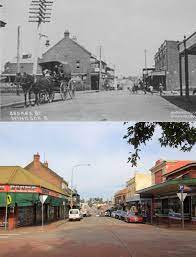 So called because doctors have occupied parts of it since 1876. George Street Windsor Nsw Australia Top Image C 1900 Bottom Image 2015 Australian Road Trip Australia History Australia