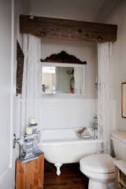 Barn Board And Lace Bathtub Privacy Curtains Or Use As