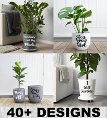 diy pot plant decal stickers indoor