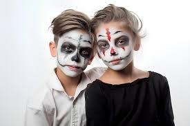 kids boy halloween makeup