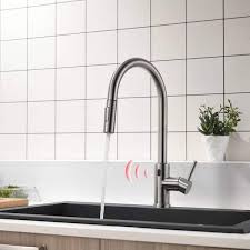 single handle touchless kitchen faucet