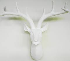 Snow White Faux Deer Head Deer Head