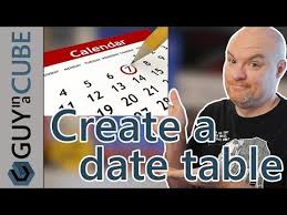 power bi date table create using dax
