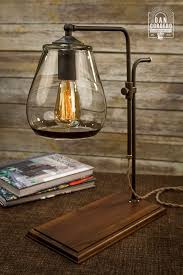 Glass Shade Edison Bulb Table Lamp
