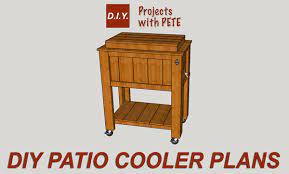 how to build a diy patio outdoor cooler