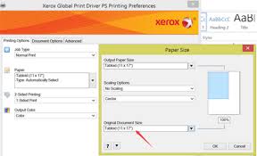 Adjusting The Paper Size When Printing To Xerox Printer
