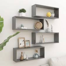 4 Piece Wall Cube Shelves Set