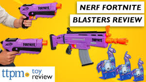 It requires four aa batteries to be operated. Nerf Fortnite Blasters From Hasbro Youtube