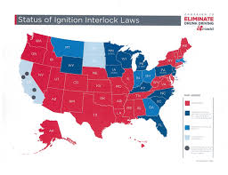 Status Of Ignition Interlock Laws Map March 2018 Madd