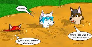 Furry in quicksand