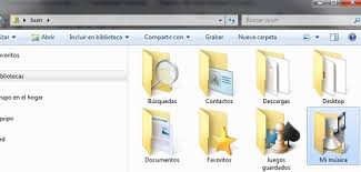 organización de archivos con windows 7