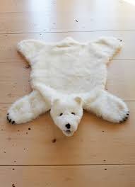 plush bear rug the birch