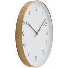 Premier Housewares Wall Clock Gold