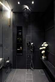 41 Black Bathroom Dramatic Look