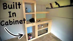 basic enclosed trailer built in cabinet