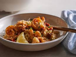 healthy rice cooker garlic shrimp with