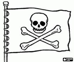 Jolly roger coloring page coloringcrewcom template. Jolly Roger The Pirate Flag Coloring Page Printable Game