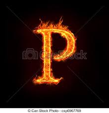 Fire Alphabets P Fire Alphabets In Flame Letter P
