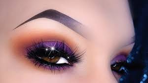 spring purple duochrome smokey eye
