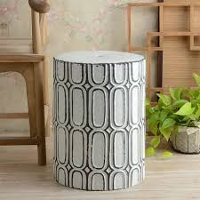 11 8 ceramic garden stool end table