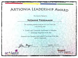 Leadership Award Template Theredteadetox Co