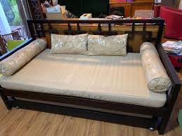 teak wood sofa with trundle