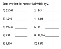 Divisibility Test Worksheets Divisibility Rules From 2 To 12