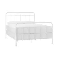 White Metal Bed Frames Queen
