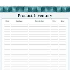 Product Inventory Business Planner Printable Pdf Small