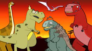 funny dinosaur cartoon for kids