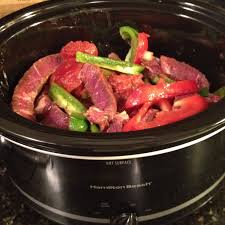 slow cooker pepper steak with all