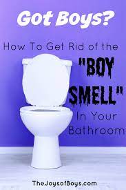 get rid of the boy smell in your bathroom
