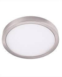 disk 8 wide nickel round led indoor outdoor ceiling light
